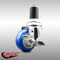 Service Caster 3 Inch 316SS Blue Polyurethane Swivel 1-1/2 Inch Expanding Stem Caster Brake SCC-SS316EX20S314-PPUB-BLUE-TLB-112 - alternate 4